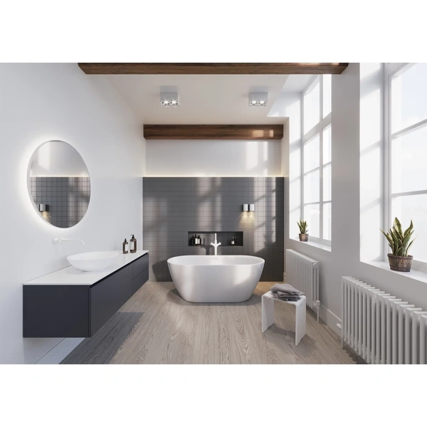 Акриловая ванна Riho Inspire Fall Velvet FS B085004105 180x80 см, отдельностоящая, белый матовый