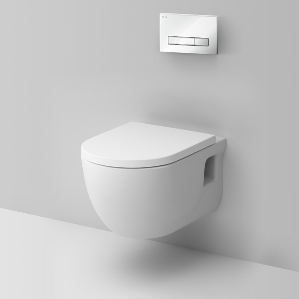 Комплект унитаза с инсталляцией AM.PM Like IS30201.801701 с сиденьем микролифт клавиша белая глянцевая