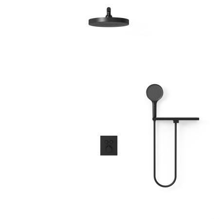 Душевой комплект Vincea VSFW-3I21T2RMB матовый черный