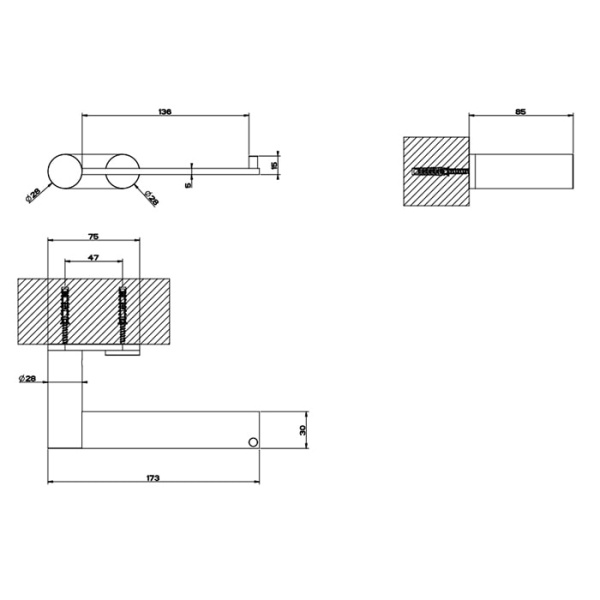 Держатель туалетной бумаги Gessi 316 54749#299 черный
