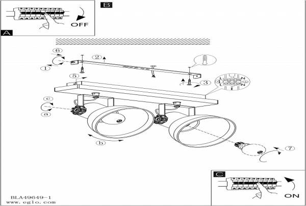 Спот Eglo Barnstaple 49649