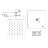 Верхний душ Ideal Standard IdealRain lux B0389MY