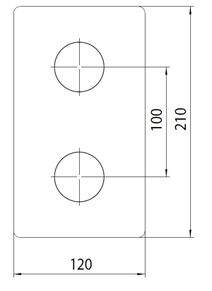 Внешняя часть термостата Bossini Oki Z00004.030