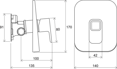 Смеситель для душа Ravak TD 066.00 X070071