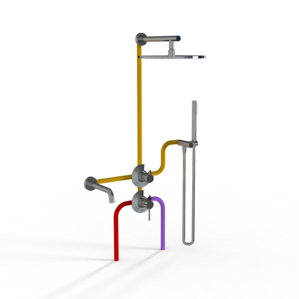 Душевой комплект Paini Cox 78CRSET36911SHBATH