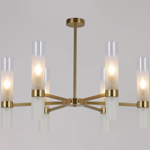 Люстра на штанге ILLUMICO  IL0279-6P-79 BRASS
