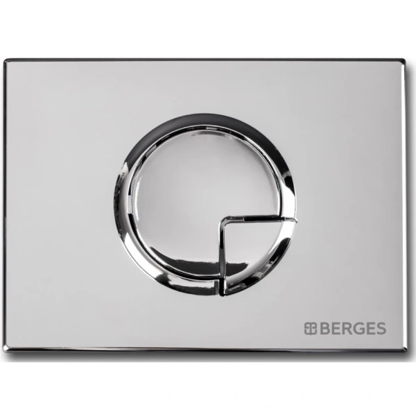 Инсталляция для унитаза Berges Novum R3 040223 с кнопкой смыва, хром
