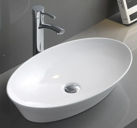 Раковина-чаша CeramaLux 9397 60,5x37 см, накладная, белый