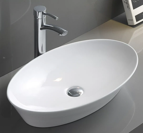 Раковина-чаша CeramaLux 9397 60,5x37 см, накладная, белый