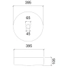 Раковина 39,5x39,5 см Abber Glas AK2301O