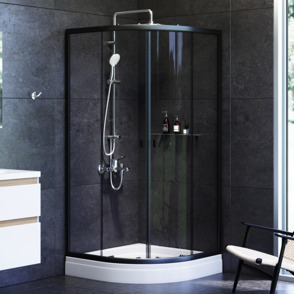 Душевой уголок AM.PM X-Joy W88E-205-090BT64 профиль черный