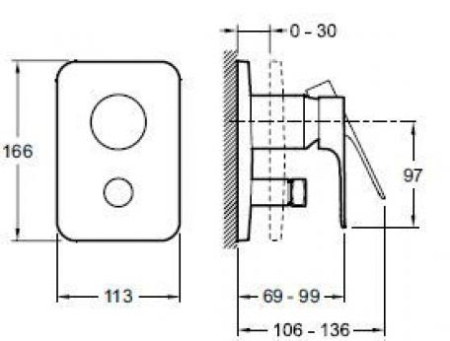 Смеситель Jacob Delafon Aleo+ E98718-CP