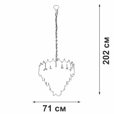 Подвесная люстра Vitaluce V58120 V58120-8/17