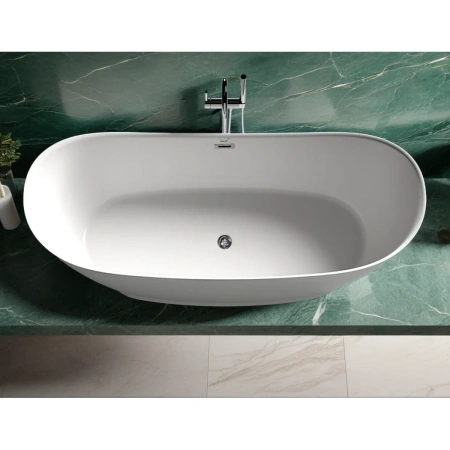 Акриловая ванна Ceruttispa Nemi CT10506 170x74 см, отдельностоящая, белый
