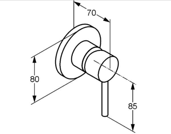 Смеситель для душа Kludi Bozz 38925N076 брашированное золото