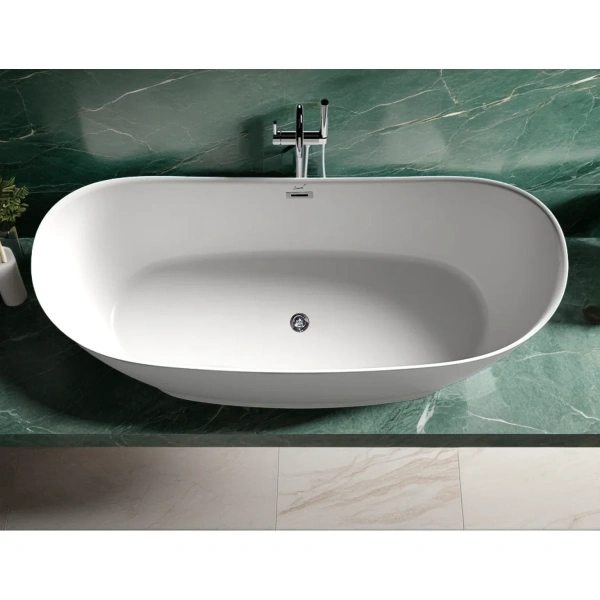 Акриловая ванна Ceruttispa Nemi CT10506 170x74 см, отдельностоящая, белый