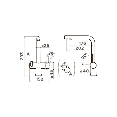 Смеситель для кухни Omoikiri Hotaru-R 4994026 вороненая сталь