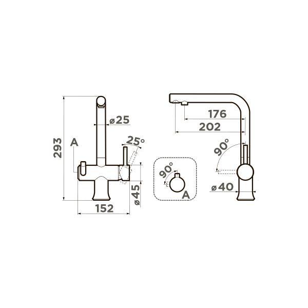 Смеситель для кухни Omoikiri Hotaru 4994499 графит/синий индиго