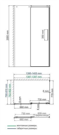 Динкель (Dinkel) 58R35 Душевой уголок