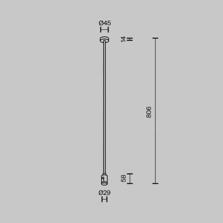 Основание на штанге Maytoni Flarity TRA159C-SL1-PT