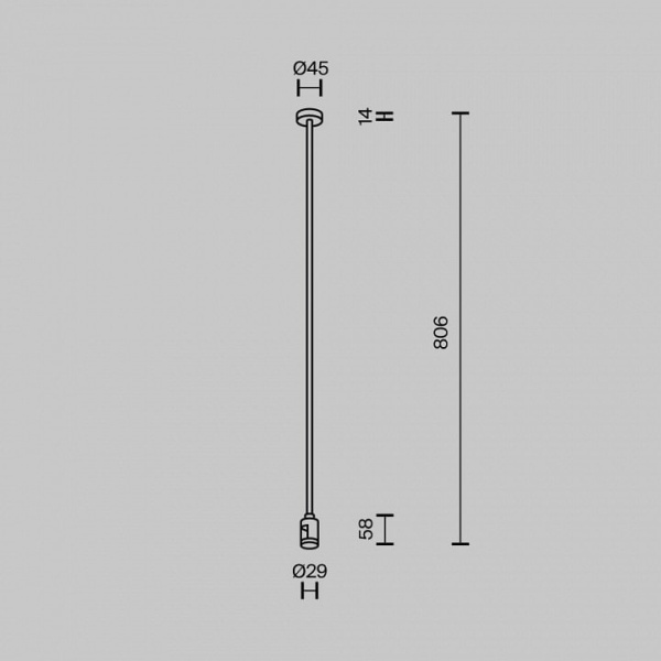 Основание на штанге Maytoni Flarity TRA159C-SL1-PT