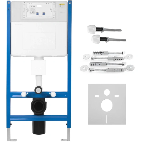 Инсталляция для унитаза Rea T KPL-E0051 с кнопкой смыва, черный