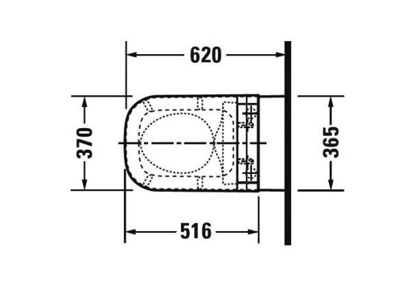 Подвесной унитаз Duravit Happy D.2 2550590000 безободковый с функцией биде