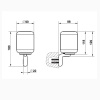 Стакан Gessi Goccia 38007#099 белый