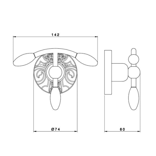 Крючок Nicolazzi Liberty 1081GO16 золото