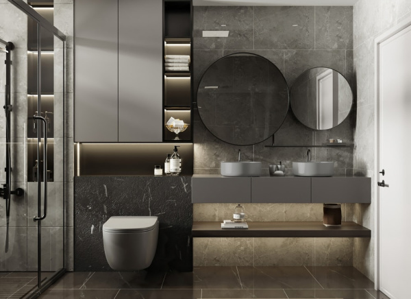 Унитаз подвесной Abber Bequem AC1104MG серый