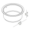 Ванна из искусственного камня Agape In-Out 152х152 AVAS1042ZL