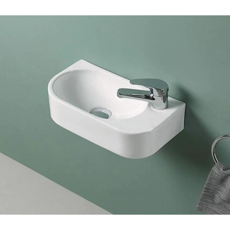 Раковина CeramaLux 78204L 40x21,5 см L, рукомойник, белый