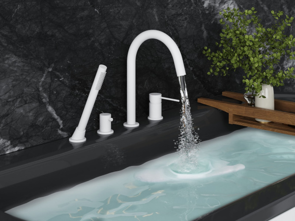 Смеситель для ванны Timo Saona 2320/16Y белый матовый