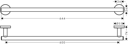 Полотенцедержатель hansgrohe Logis Universal 41716000