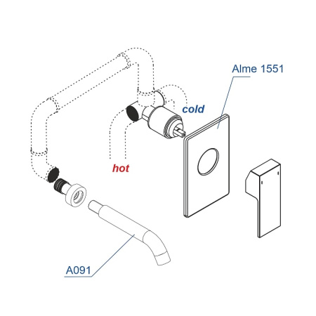 Смеситель для раковины WasserKRAFT Alme A15513