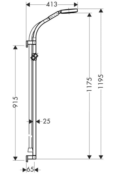Душевой гарнитур hansgrohe Raindance 27876000