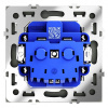 Розетка с заземлением без рамки Voltum S70 VLS040108