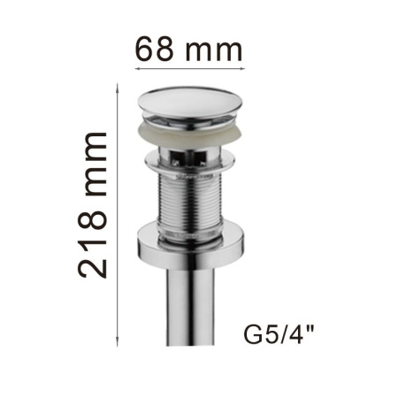 Донный клапан Haiba HB65-2 хром