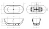 Акриловая ванна BelBagno Uno 170x75 BB701-1700-750-K
