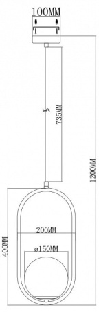 Подвесной светильник Moderli Klaster V11586-1P