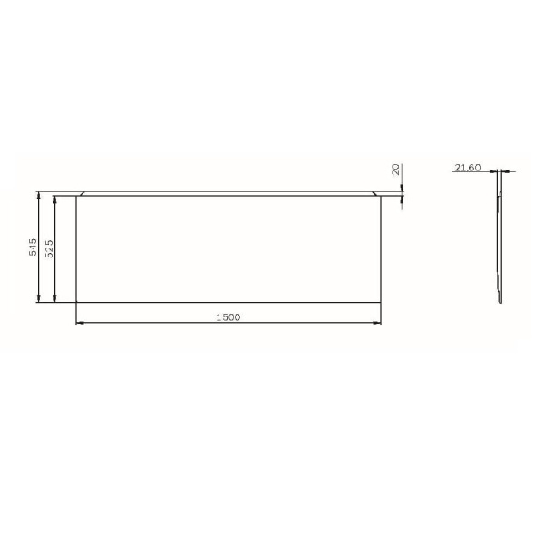 Декоративная фронтальная панель для ванны 150х70 Am.Pm X-Joy W94A-150-070W-P белый