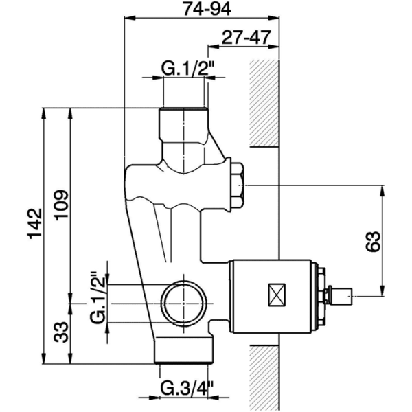 Смеситель для душа Huber Complementi ZB00521004 бронза