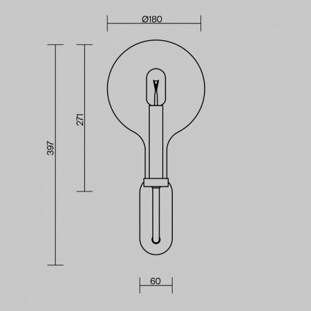 Бра Maytoni Статус MOD333WL-01BS