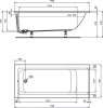Акриловая ванна Ideal Standard Connect Air E106401 170x75