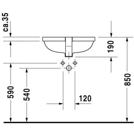 Раковина 52,5x40 см Duravit Starck 3 0302490000