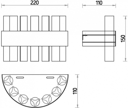Накладной светильник Favourite Placerat 4012-1W