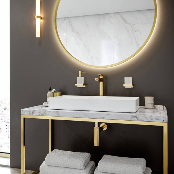 Диспенсер для жидкого мыла hansgrohe AddStoris 41745990 полированное золото