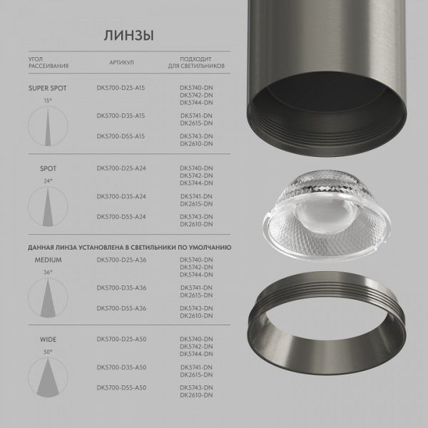 Накладной светильник Denkirs SHINE SPOT DK5743-DN