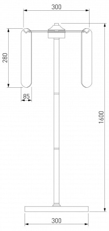 Торшер Eurosvet Claire 01171/3 золото