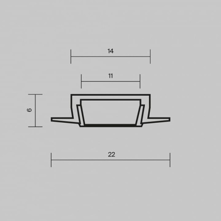 Профиль встраиваемый Maytoni Led Strip  632010